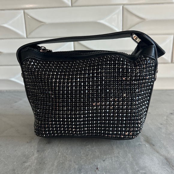 NWOT Olga Berg Alexandra Crystal Bag | Black - Picture 5 of 9